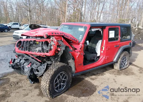 2025 Jeep Wrangler 4-Door Rubicon 4X4 из США, поврежденный, VIN 1C4PJXFN0SW526023